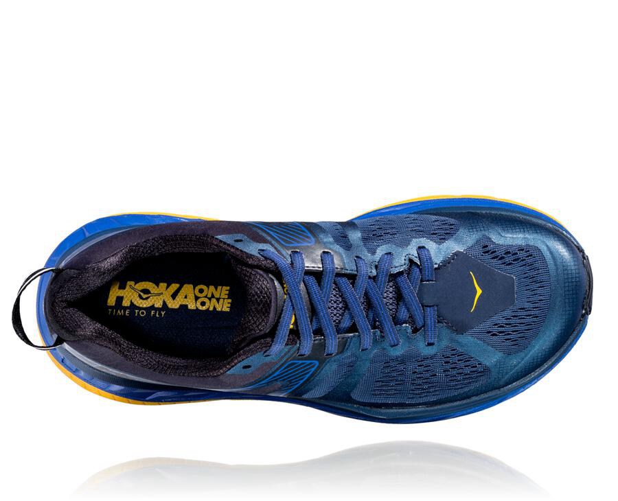 Trail Shoes Mens - Hoka One One Stinson ATR 5 - Navy - RILJCGX-07